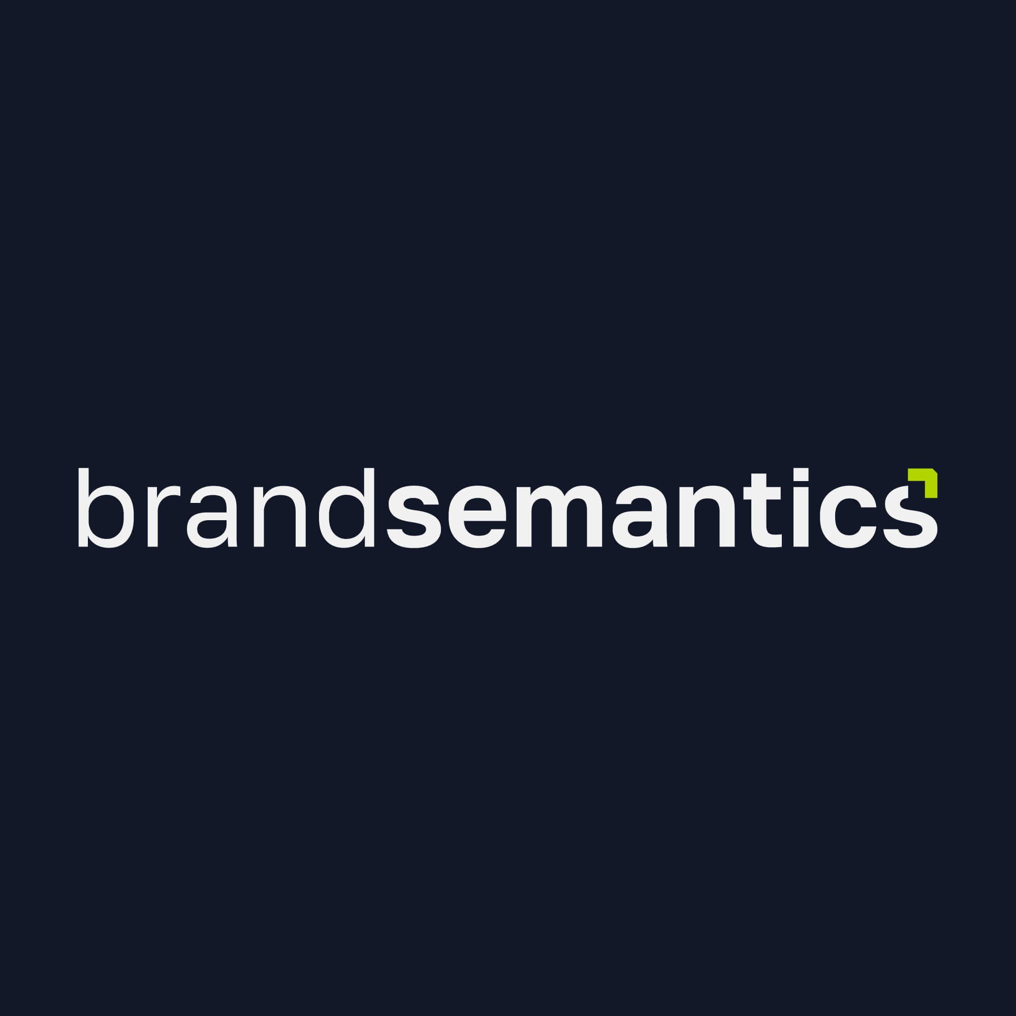 Logo of Brand Semantics, a B2B consulting firm focused on strategic insights.